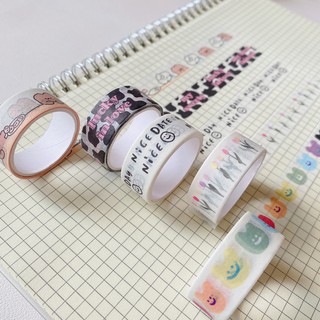 CH丨Cute Cow Bear Washi Tape Diy Scrapbooking Masking Tape Stationary School Supplies