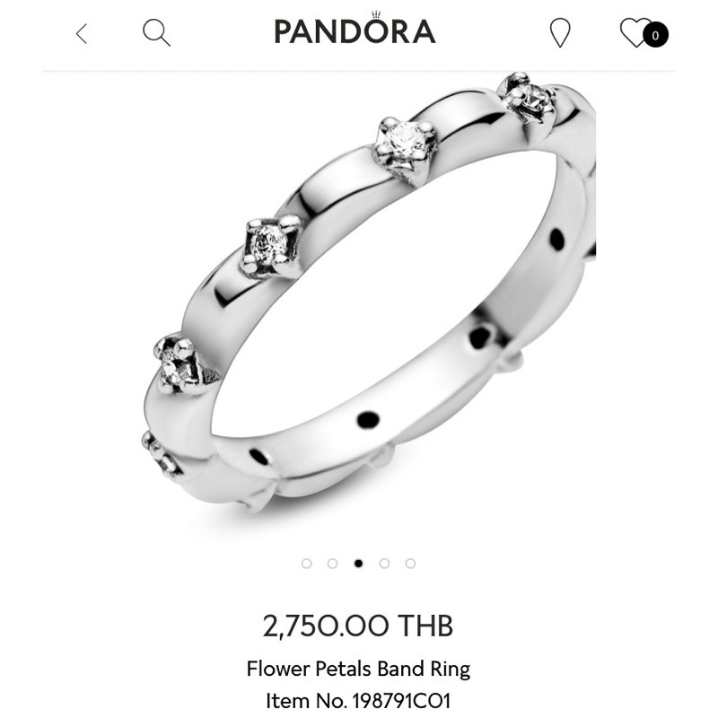 แหวน Pandora แพนดอร่าแท้100% ไซส์58 ใหม่