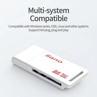 🔥ส่งไวจากไทย🔥Llano USB การ์ดรีดเดอร์ 2 In 1 สำหรับการ์ด TF / SD