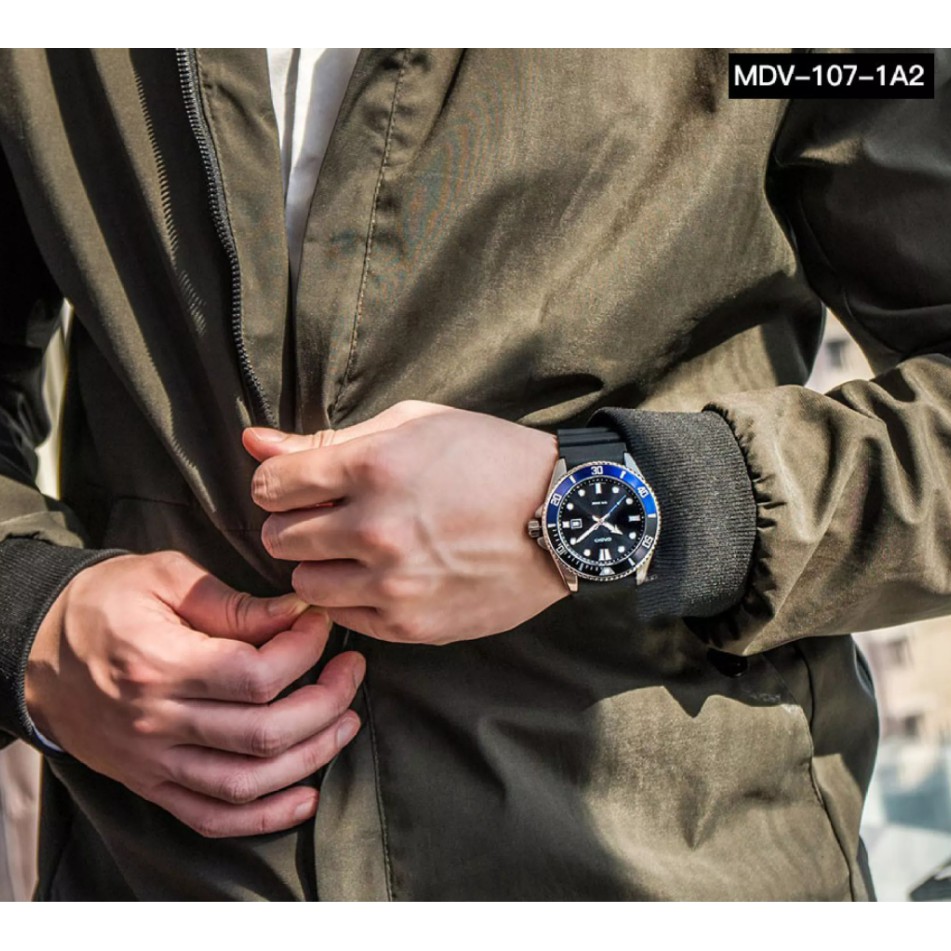 ของแท้ นาฬิกาข้อมือ ผู้ชาย Casio Duro รุ่น MDV-107
