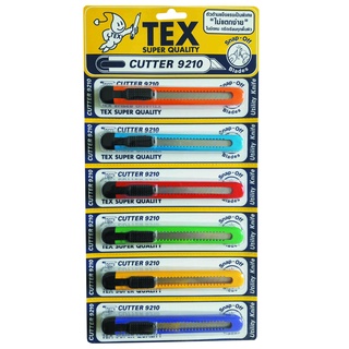 TEX เท็กซ์ 9210 คัทเตอร์ แพ็ค 6 อัน คละสี