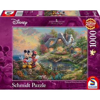 จิ๊กซอว์ Schmidt - Mickey and Minnie Sweetheart Cove 1000 piece  (ของแท้  มีสินค้าพร้อมส่ง)