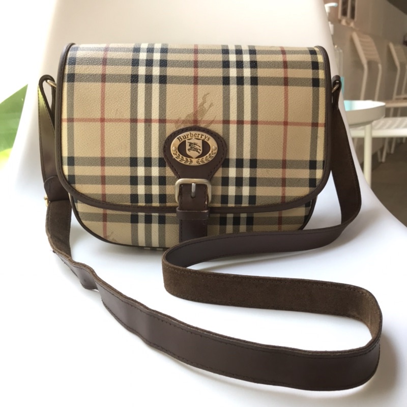 BURBERRY VINTAGE MONOGRAM CROSSBODY BAG แท้ | Shopee Thailand