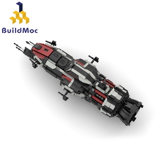 Buildmoc The Expanse sci-fi drama MCRN Rosinette S4 บล็อคตัวต่อเลโก้ พร้อมขาตั้ง 1853 ชิ้น