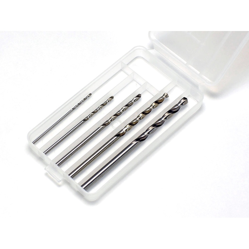 TAMIYA 74049 Basic Drill Set 1Mm, 1.5Mm, 2Mm, 2.5Mm, 3Mm