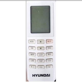 รีโมทแอร์ Hyundai มีเป็นตัวใช้แทนใส่ถ่านใช้งานได้เลยไม่ต้องจูน