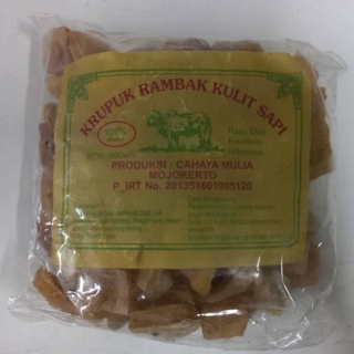 Rambak Sapi/ Raw Cow Skin Snack-Cracker 2 Pack  ขนมกรุบกรอบ (หนังวัว) 270 ก.