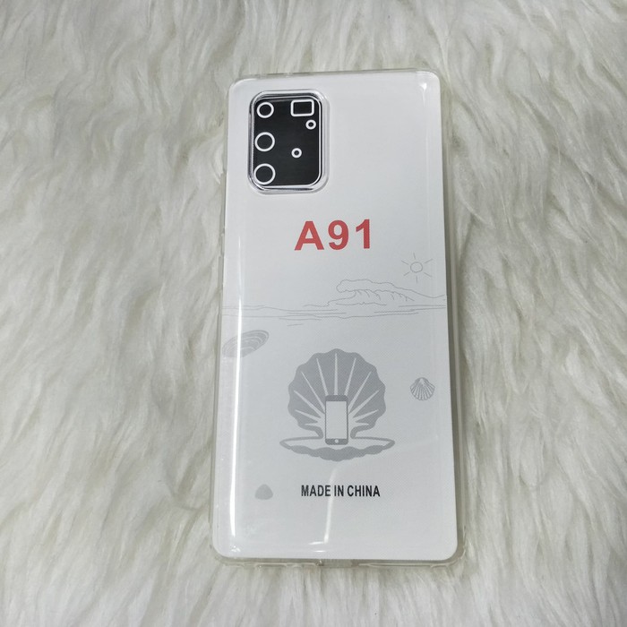 SAMSUNG A91 CLEAR SILICON JELLY CASE CLEAR TRANSPARENT SAMSUNG A91