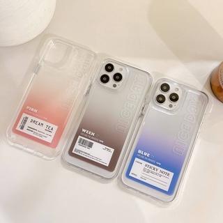 เคสโทรศัพท์มือถือ กันตก ลายฉลาก NICE DAY สําหรับ iPhone 7P 8P X 11 12 13