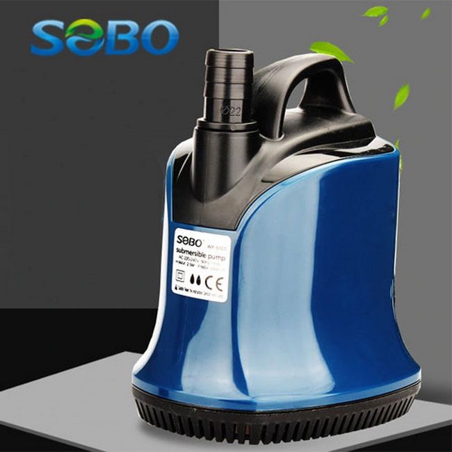 ปั๊มจุ่มดูดด้านล่าง 360 องศาที่เงียบสงบเป็นพิเศษสําหรับพิพิธภัณฑ์สัตว์น้ํา SOBO WP-100D, WP-200D, WP