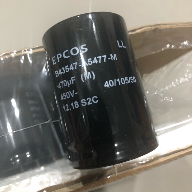 ⚙️ ขาย Capacitor EPCOS B43547-A5477-M 470µF 450V – ของแท้ใหม่แกะกล่อง 🇩🇪 นำเข้า