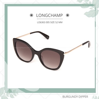 แว่นกันแดด LONGCHAMP : LO636S 005 SIZE 52 MM.