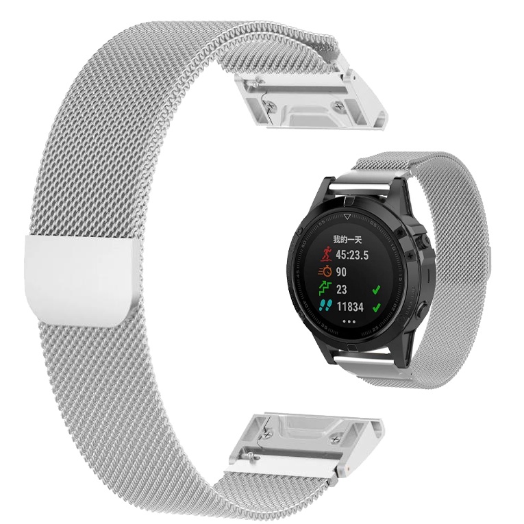 สายนาฬิกาข้อมือแม่เหล็ก แบบเปลี่ยน สําหรับ Garmin Fenix 3 HR 5X 6x 6 Pro 5 Plus 20 22 26 มม. Forerunner 935 945