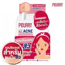 PEURRi Cover All Acne Concealer เพียวรี คัฟเวอร์ ออล แอคเน่ คอนซีลเลอร์ สูตรสำหรับคนเป็นสิว  แบบซองข