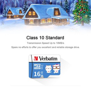 การ์ดหน่วยความจํา verbatim micro sd card class 10 tf card 512 gb สําหรับสมาร์ทโฟนแท็บเล็ตพีซี (ไม่รวมอะแดปเตอร์)