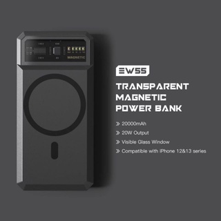 Orsen EW55 By eloop Magnetic Wireless Power Bank 20,000 mAh 20W  แบตสำรองชาร์จไร้สาย