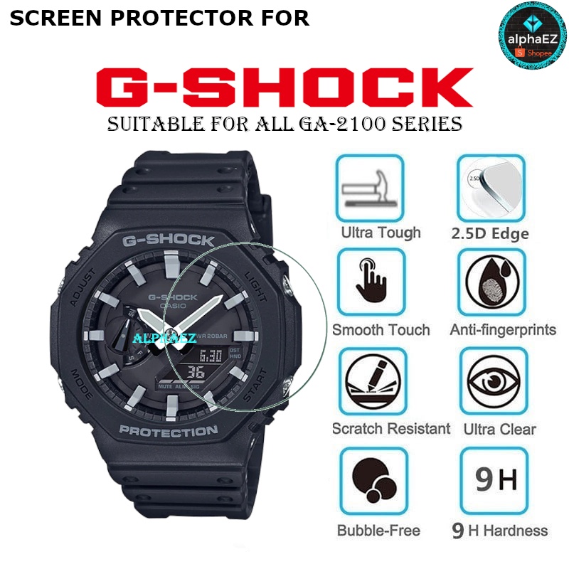 Casio G-Shock GA-2100 Series Casioak TMJ Series 9H นาฬิกาป้องกันหน้าจอ GA2100 กระจกนิรภัยป้องกันรอยขีดข่วน