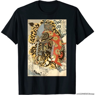 T-shirt  ขายดี เสื้อยืดลําลอง แขนสั้น พิมพ์ลาย Samurai General Fighting Artwork OBbdho43LFkeem13 สไตล์ญี่ปุ่น คลาสสิกS-5