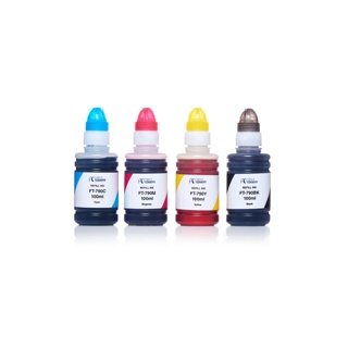 จัดส่งฟรี!! Fast Ink หมึกเทียบเท่า Canon Ink Gi 790 BKCMY ชุด 4 สี For Canon G1000/ 2000/ 3000/ 3010