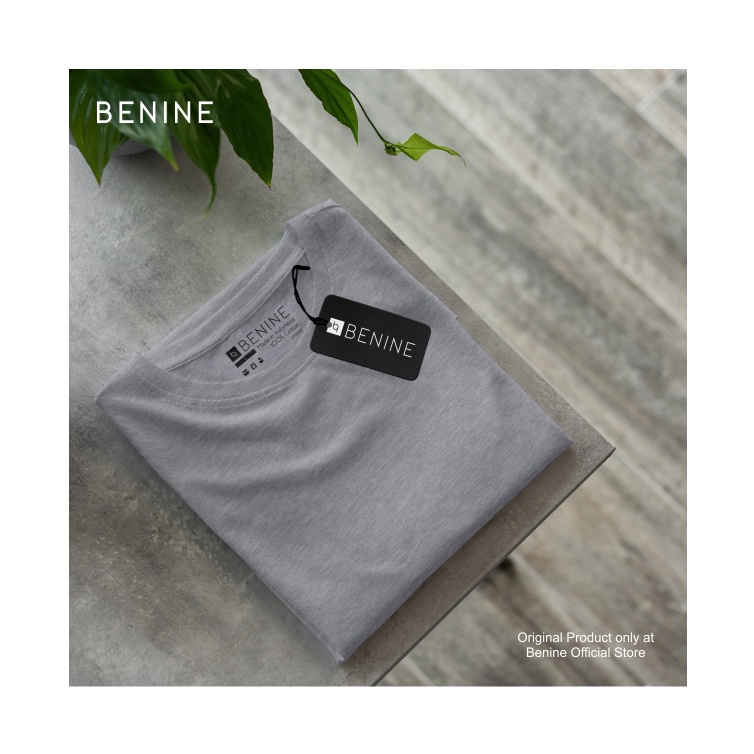 เสื้อยืด Benine Light Misty Grey / เสื้อยืด Distro พรีเมี่ยม / เสื้อยืดผู้ชายและผู้หญิง / แขนสั้น