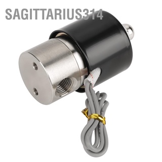 Sagittarius314 DC 12V G1/4" Stainless Steel 304 Normally Closed Electric Solenoid Valve