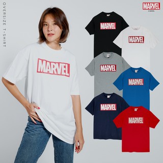 Marvel Iconic Logo Oversize T-shirt : เสื้อยืดโอเวอร์ไซส์ มาร์เวล FT0320-002-007 (Shopohlunla)