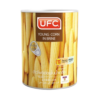 ยูเอฟซีข้าวโพดอ่อนในน้ำเกลือ 565กรัม UFC Baby Corn in Brine 565g.