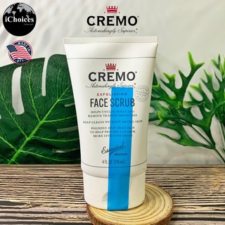 สครับ ขัดผิวหน้า CREMO® Exfoliating Face Scrub 118 ml  สูตรเข้มข้นให้ความชุ่มชื้น