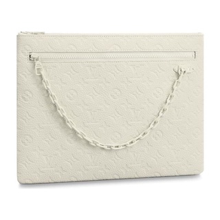 SLUM LTD - Louis Vuitton A4 Pouch Monogram White