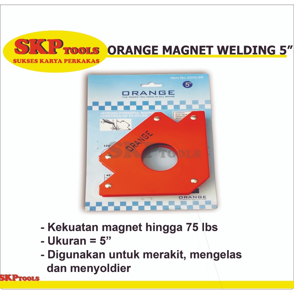 ORANGE MAGNET WELDING 5" (2503-05)