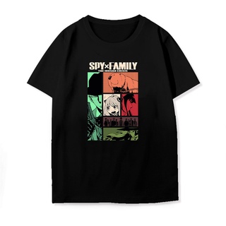 DRG SPY x FAMILY คอกลม แฟชั่น ผ้าฝ้ายแท้ เสื้อยืดt-shirt คอกลม แฟชั่น ผ้าฝ้ายแท้ เสื้อยืด ฤดูร้อน การ์ตูนญี่ปุ่น