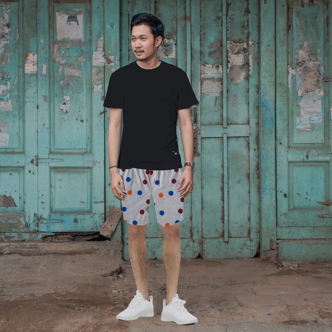 ANYWAY MENS WHITE POLKA BOXERS 050