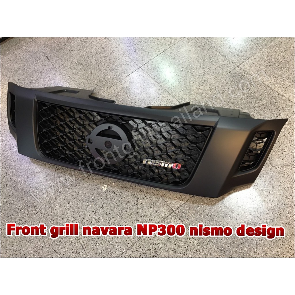 กระจังหน้า np300 2014 2015 2016 2017 2018 2019 ทรง nismo สีดำด้าน