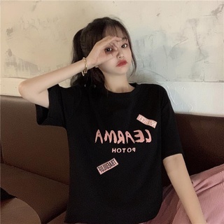 2021 new summer short sleeve t-shirt womens loose Korean style versatile student ins fashionable half sleeve top