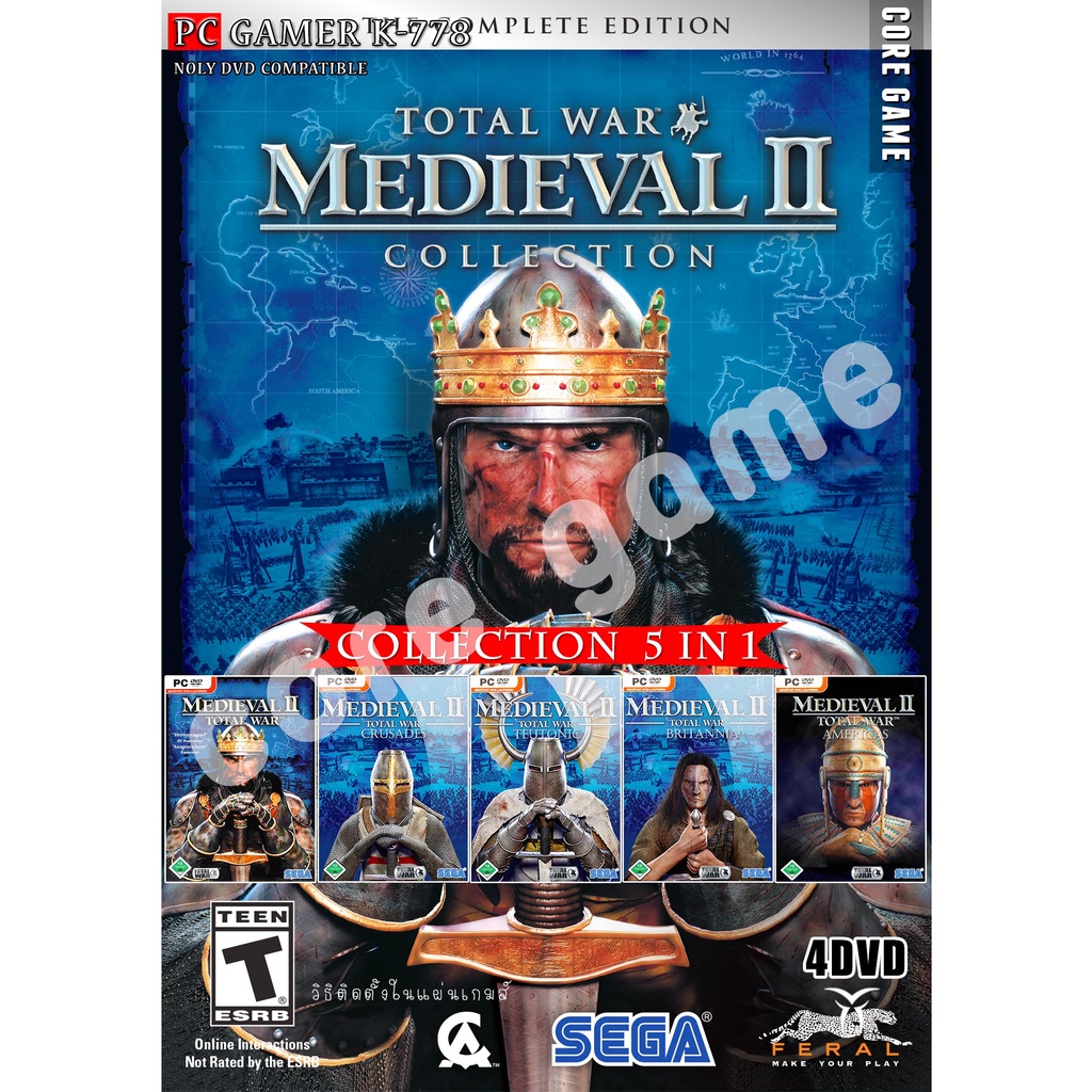Medieval II Total War Collection (5in1) แผ่นเกมส์ แฟลชไดร์ฟ เกมส์คอมพิวเตอร์ PC โน๊ตบุ๊ค