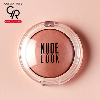 Golden Rose/โกลเด้น โรส ที่ปัดแก้ม นู้ดลุค เฟซ เบค บลัชเชอร์ 4 กรัม สี พีชชี่นู้ด/Nude Look Face Baked Blusher Peachy