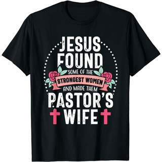 เสื้ เสื้อยืด พิมพ์ลายการ์ตูน Pastor Wife Proud Jesus Christian ของขวัญวันฮาโลวีนS-5XL