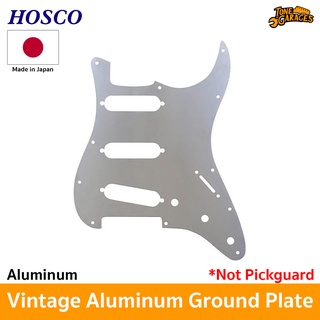 Hosco Vintage Style Aluminum Ground Plate for 63-65 Pickguard แผนกราวน์ปิ๊กการ์ด Made in Japan