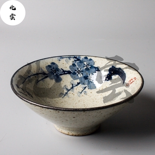 [Huayun] Jingdezhen ถ้วยชาเซรามิก เพ้นท์มือ ลายกล้วยไม้ ดอกเบญจมาศ สไตล์โบราณ