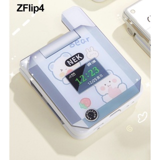 เคสป้องกันโทรศัพท์มือถือ แบบพับได้ สไตล์เกาหลี สําหรับ Samsung zflip4