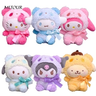 พวงกุญแจ จี้ตุ๊กตาการ์ตูนอนิเมะ Kuromi Sanrio Melody Cinnamoroll Wishmemell Pochacco Hello Kitty ของเล่นสําหรับเด็ก