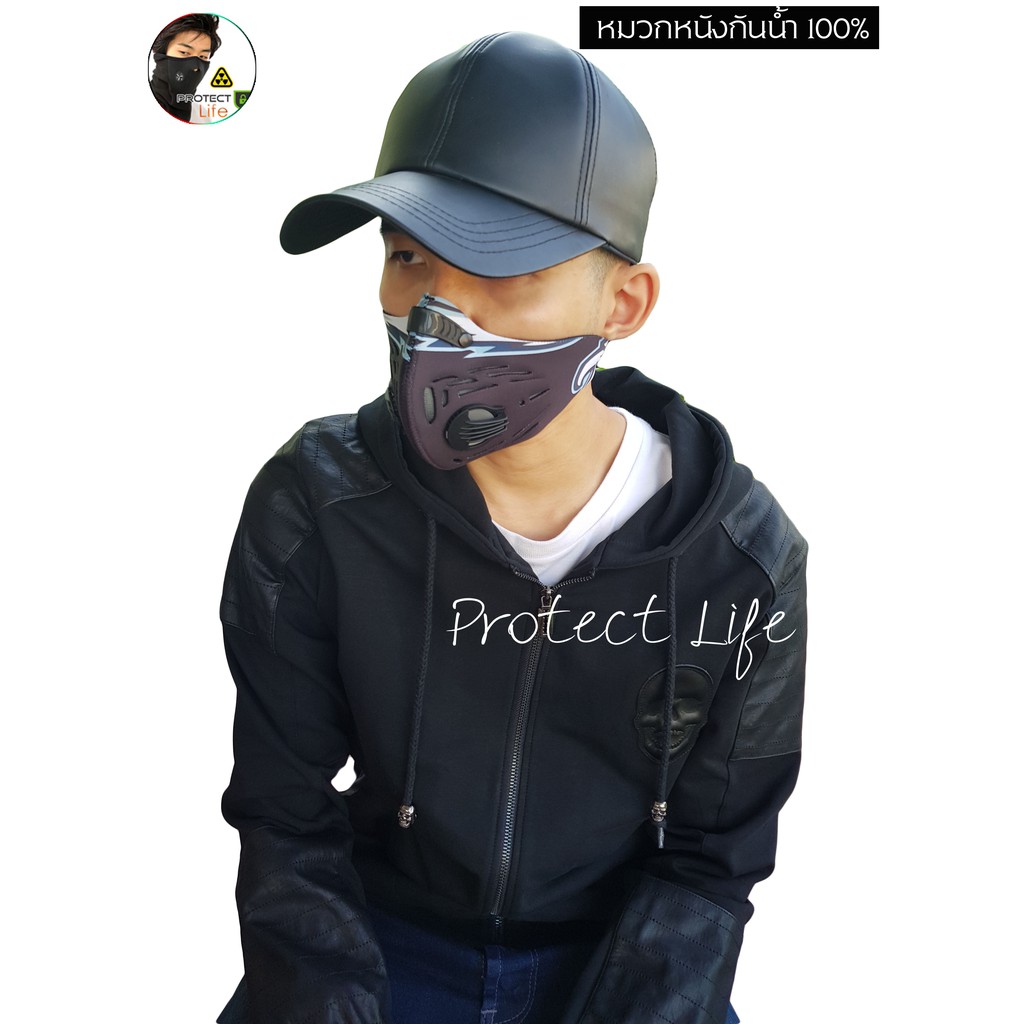 🧢หมวกแคป⛱หนังกันน้ำใส่กันแดด เท่ห์ ปรับกระชับได้เยอะมาก - รูปที่ 4