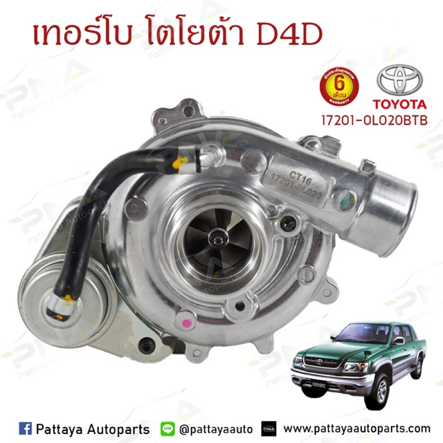 เทอร์โบ ไทเกอร์ D4D 2.5-3.0 ,1KD-2KD รับประกัน6 เดือน (17201-0L020)