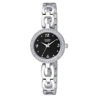 ﻿CITIZEN lady crystal นาฬิกาข้อมือผู้หญิง รุ่น EJ6070-51E - Silver