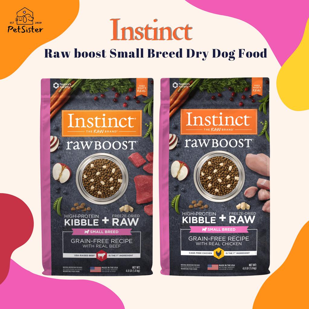 Instinct Raw Boost Small Breed Dry Dog Food 1.8kg/4.5kg อาหารสุนัขเกรดพรีเมี่ยม x Petsister