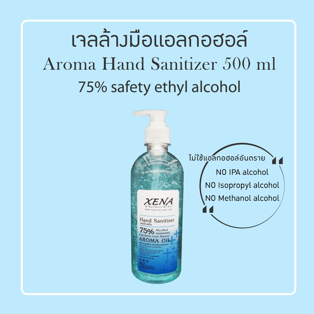 เจลล้างมือ Hand Sanitizer Alcohol 75 % ขนาด 500 ml