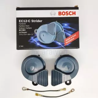 แตรหอยโข่งBOSCH แท้ กันน้ำ 12V 1คู่ ฟรีสายกราวด์2เส้น EC12-Cแตรรถยุโรป แตรBMW แตรรถยนต์