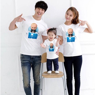 เสื้อยืด คอกลม พิมพ์ลายการ์ตูน Boss Baby Parents and Kids เป็นที่นิยม แฟชั่นสําหรับครอบครัว และแม่