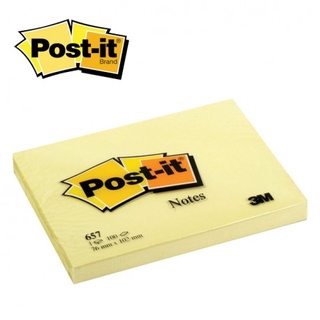 Post-it 657 โพสอิท 3M 3x4 นิ้ว 100แผ่น กระดาษโน้ต