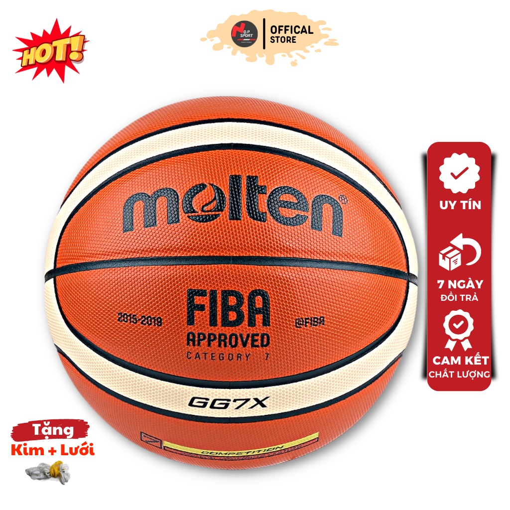 Molten GG7X Basket Size 7 หนัง PU คุณภาพสูง - ฟรีเข ็ ม + ตาข ่ าย